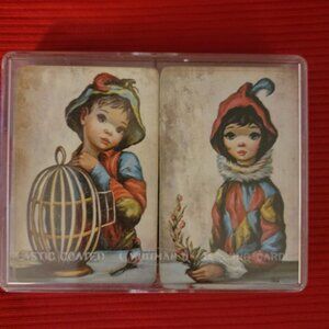 Whitman Vintage Big Eyes Playing Cards